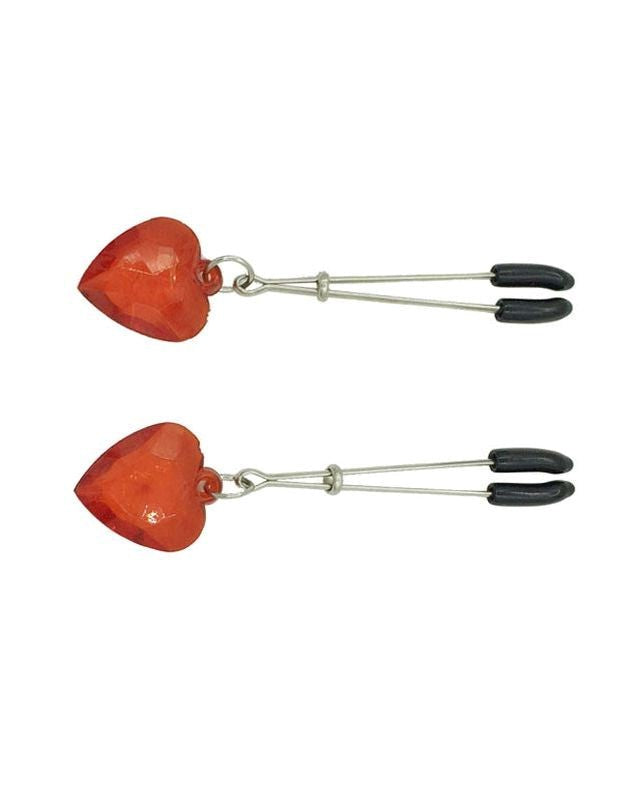Heart Tweezer Nipple Clamps Nipple and Clit Clamps