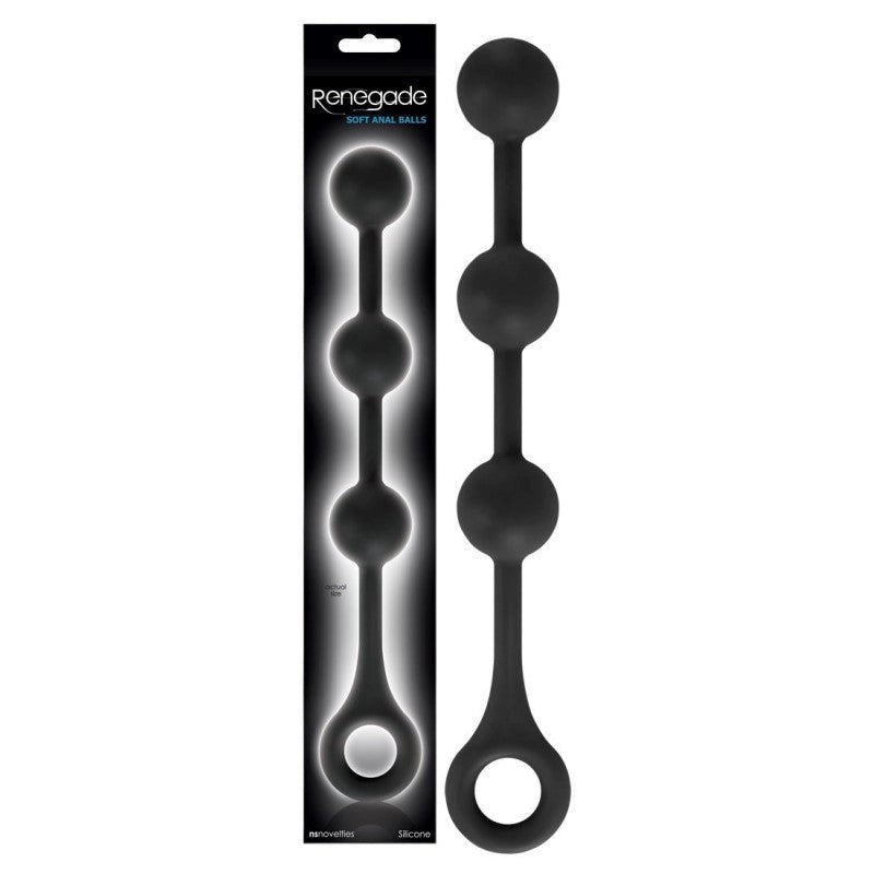 Renegade Soft Anal Balls Black Anal Beads and Balls