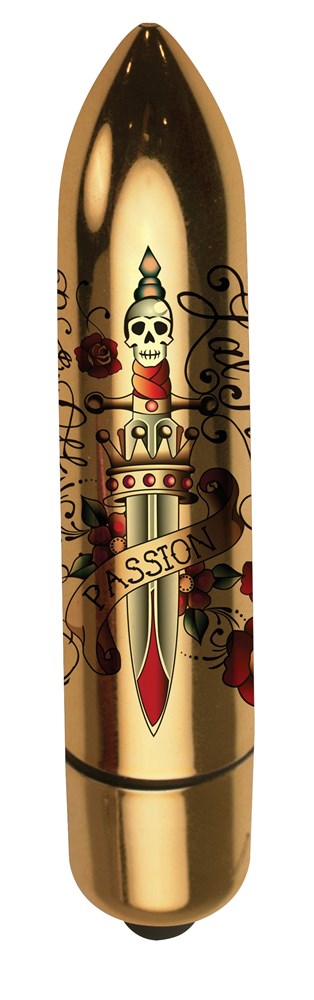 Rocks Off Erotic Ink 80mm 7 Speed Deadly Passion Vibrator Waterproof Vibrators