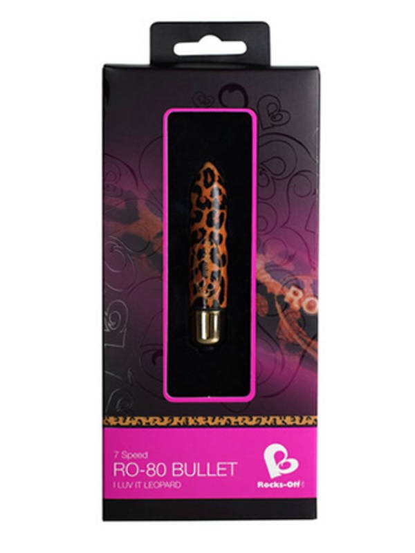 Rocks Off I Luv it Leopard 7 Speed 80mm Waterproof Vibrators