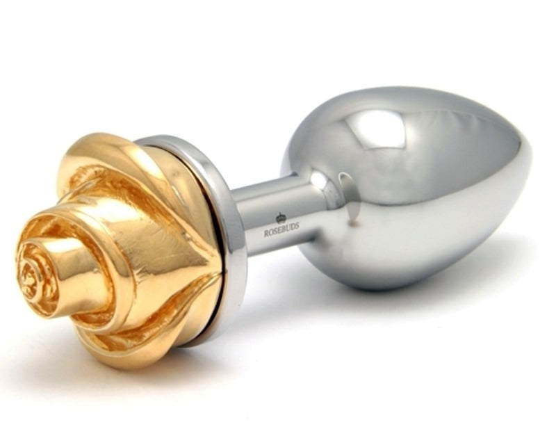 Rosebuds Luxe Rose Flash Gold Medium Steel Sex Toys