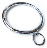 Round Bar Steel Slave Collar with O-Ring Steel Sex Toys