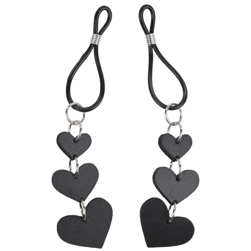 S&M Heart Nipple Ties Nipple and Clit Clamps