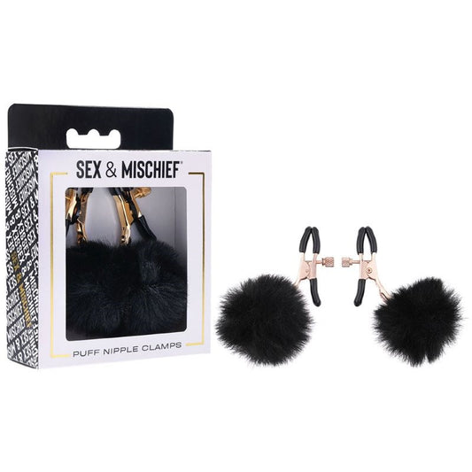 Soft Puff Nipple Clamps for Playful Sensation Play - Nipple and Clit Clamps
