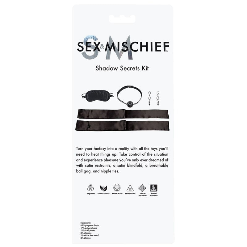 Elevate Intimate Pleasure - S&M Shadow Secrets Kit Bondage Kits