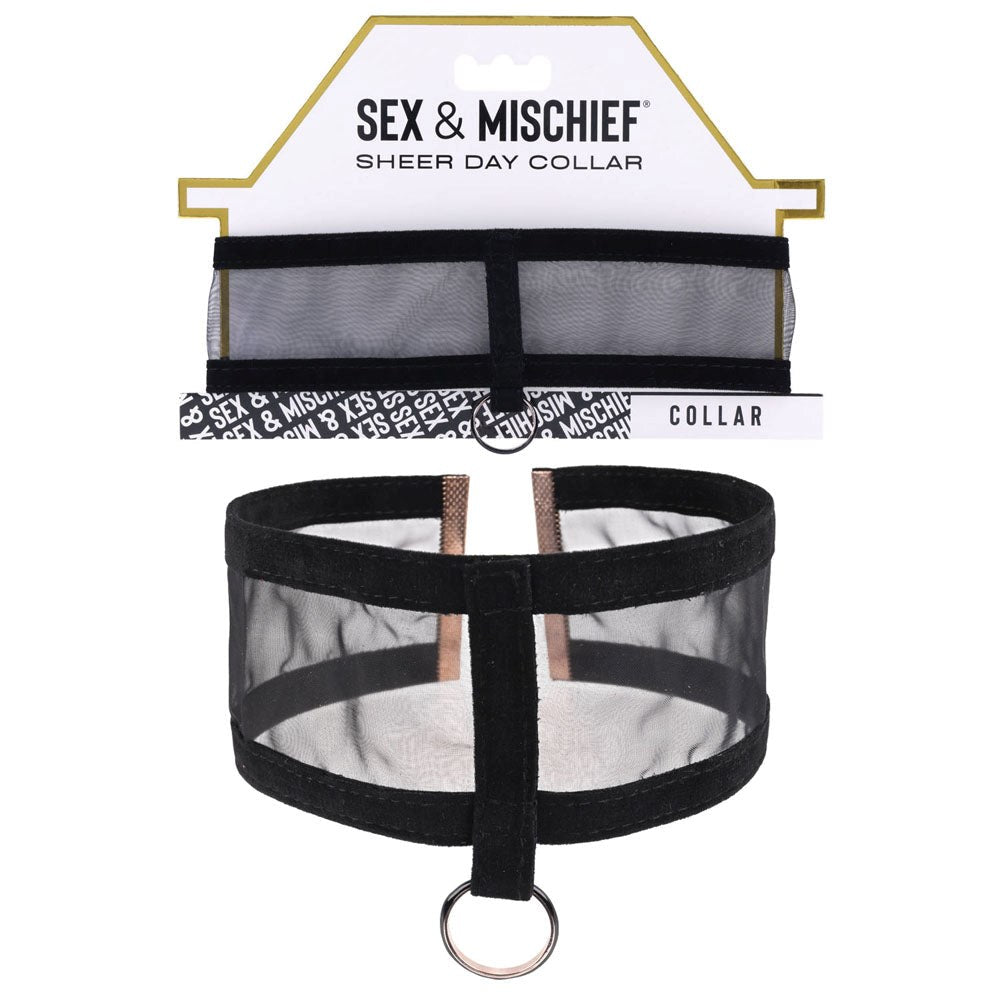 Luxurious S&M Sheer Day Collar - Discreet Sensual Wear Her Fetish