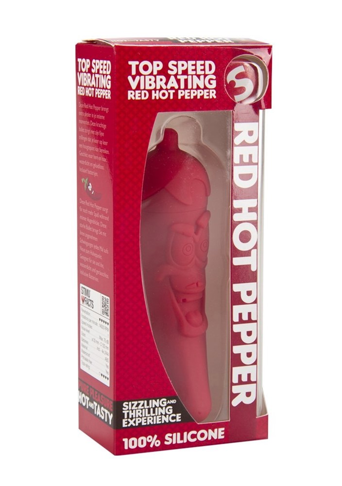 S-Line 10 Speed Vibrating Red Hot Pepper Personal Massagers