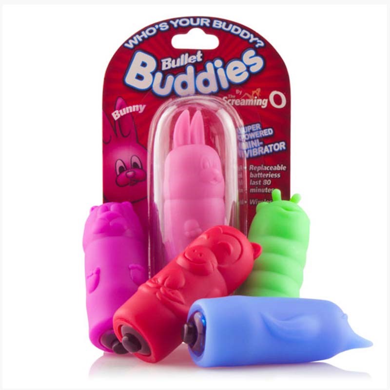ScreamingO Bullet Buddies Green Worm Bullet Vibrators