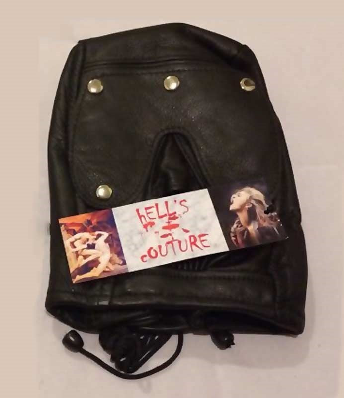 Serious Bondage Hood with Mouth Zipper Leather Bondage Hoods