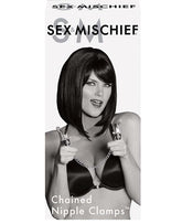 Indulge in Kinky Bliss with Sex & Mischief's Chained Nipple Clamps Nipple and Clit Clamps