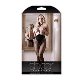 Sheer Fantasy Harness My Heart Crotchless Stocking Hosiery