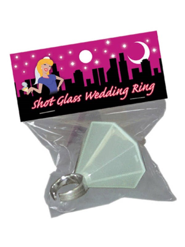 Shot Glass Wedding Ring Bachelorette and Bucks