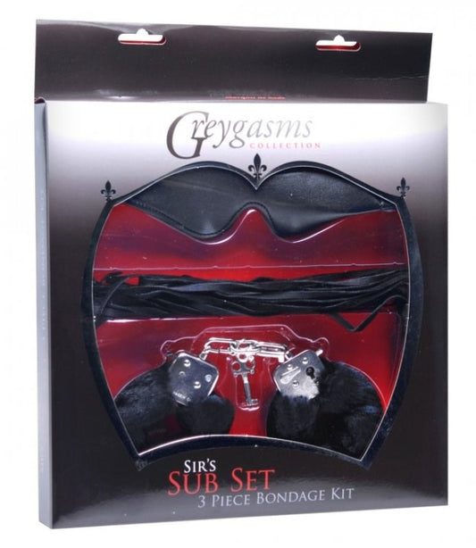 Sir's Sub Set 3 Piece Bondage Kit - Sex Kits