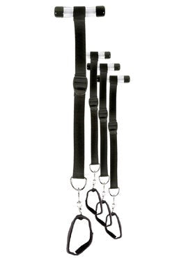 Sportsheets Deluxe Door Jam Bondage Cuffs - Beginner-Friendly Set Cuffs and Restraints