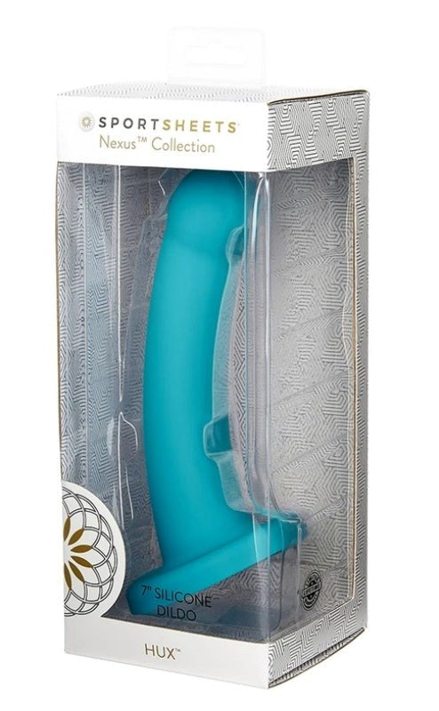 Sportsheets Nexus Hux - Turquoise Silicone Dildo for Intimate Bliss - Non-Realistic Dildos