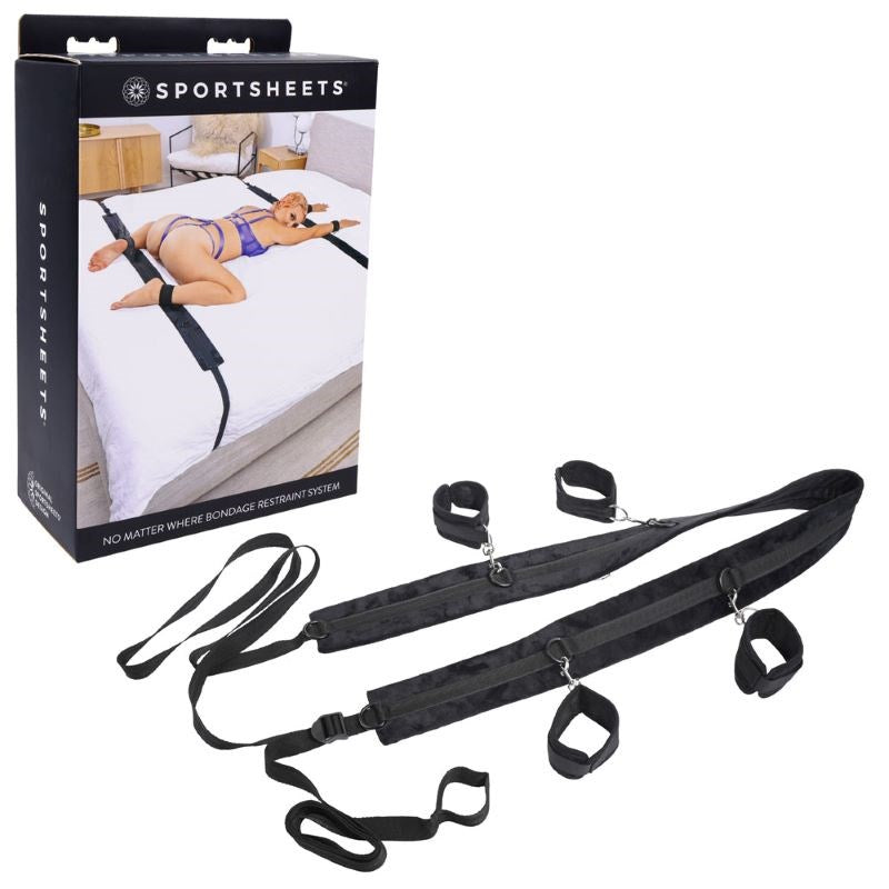 SPORTSHEETS No Matter Where - Portable Pleasure Playground Cuffs and Restraints
