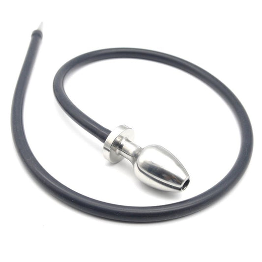Steel Anal Plug Enema System - Steel Sex Toys
