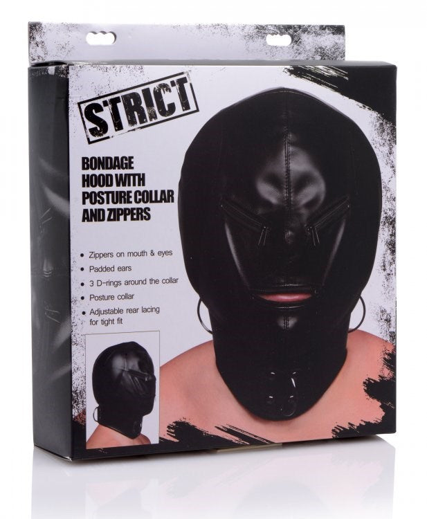 Strict Hood Mask Zipper Bondage Hoods