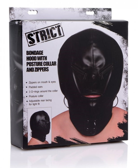 Strict Hood Mask Zipper - Bondage Hoods