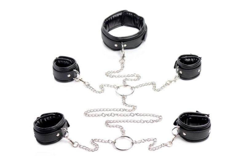 Strict Slave Bondage Shackle Set Cuffs and Restraints