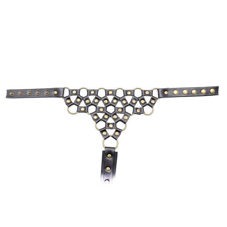 Studded G-String Bondage Thong Her Fetish