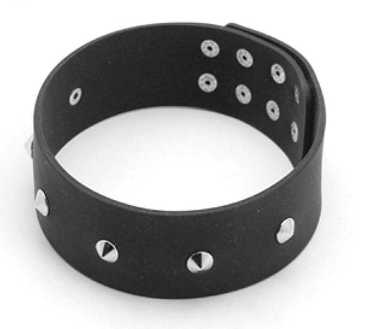 RoomFun's Adjustable Studded Silicone Collar - Kinky Comfort - Fancy Dress Ups