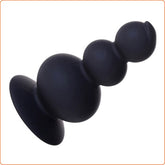 Suction 3 Silicone Ball Anal Beads Black Anal Beads and Balls