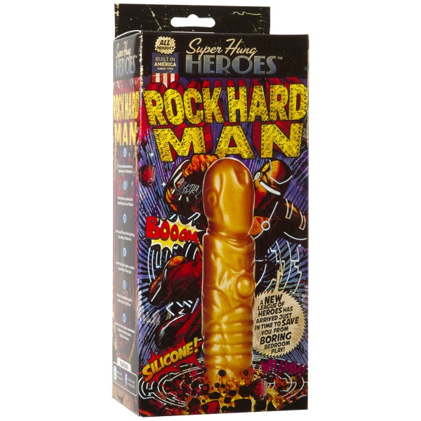 Doc Johnson Super Hung Heroes Rock Hard Man Fantasy Dildo Non-Realistic Dildos