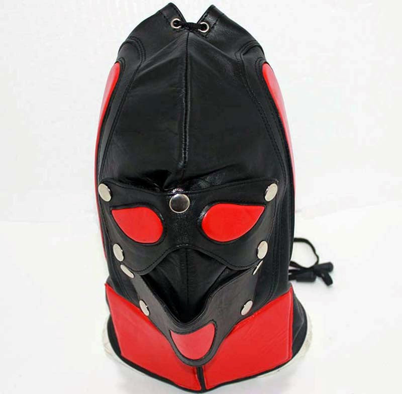 Superhero Leather BDSM Hood Bondage Hoods
