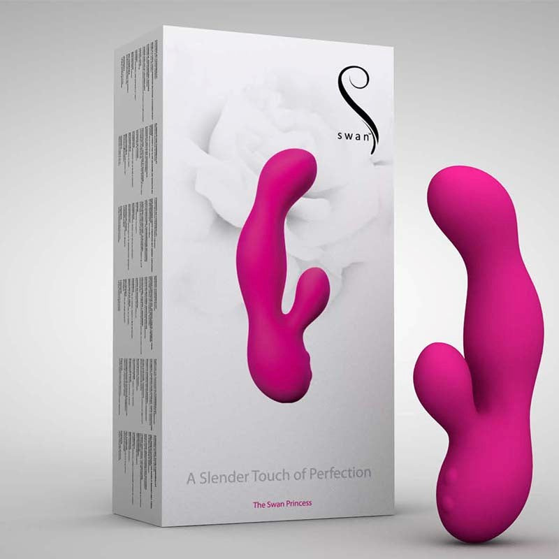 The Swan 4 Princess Rabbit - Dual Motors, Rechargeable, and Travel-Ready Rabbit Vibrators