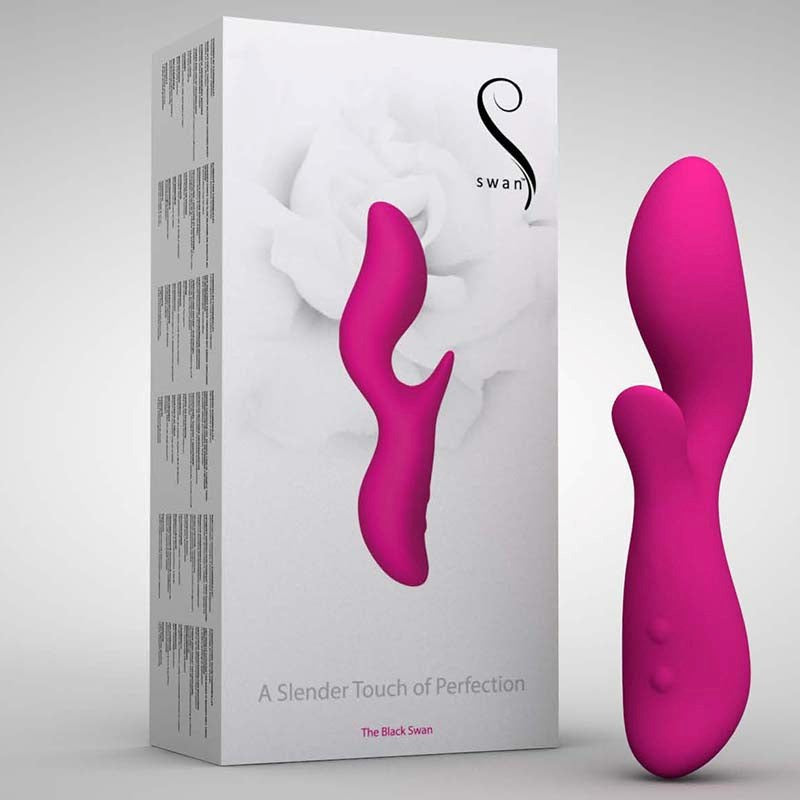 Swan 7 The Black Swan - Seamless Silicone Delight Rabbit Vibrators