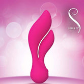 Swan The Feather - Dual Motor Bliss for G-Spot and Clitoral Ecstasy Rabbit Vibrators