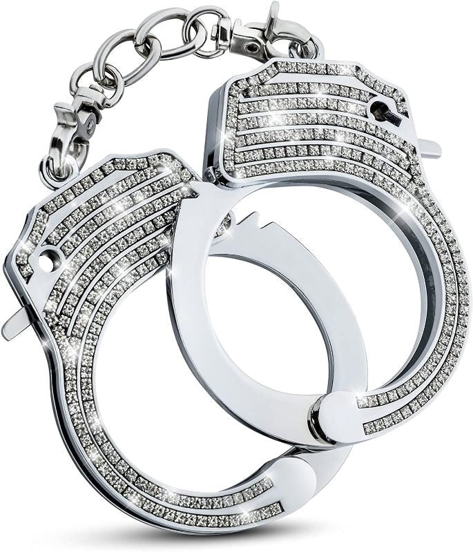 Temptasia Bling Cuffs - Luxurious Stainless Steel Restraints Collars and Leads
