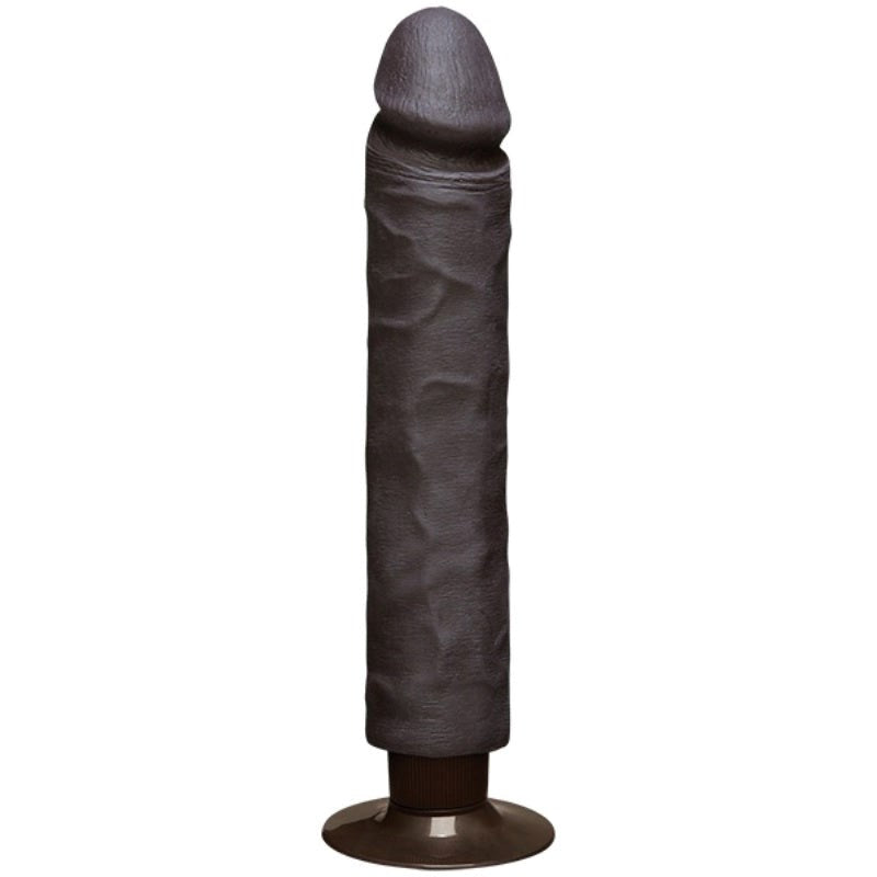 The Realistic Cock UR3 Vibrating 10 in. Black Realistic Dildos