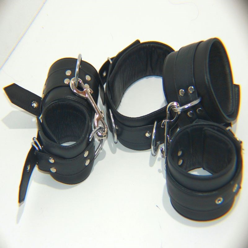 The Specialist Leather Bondage Set Cuffs and Restraints