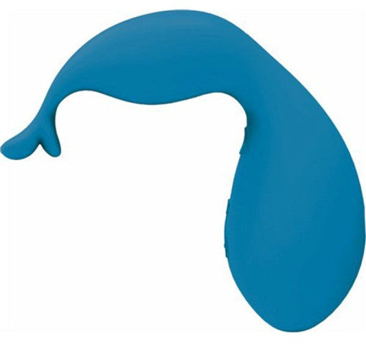 Swan Kiss Teal Vibrator with Squeeze Control - Luxury Sex Toys