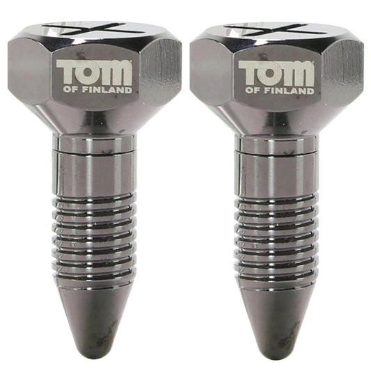 Tom of Finland Screw U II Magnetic Nipple Clamps - Nipple and Clit Clamps