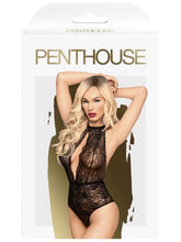Penthouse Alluring Deep-Plunge Teddy - Elevate Your Intimate Moments Babydolls and Chemises