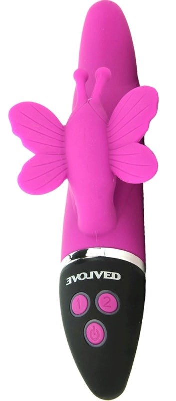 Trio of Hearts Lush Butterfly Vibrator Rabbit Vibrators