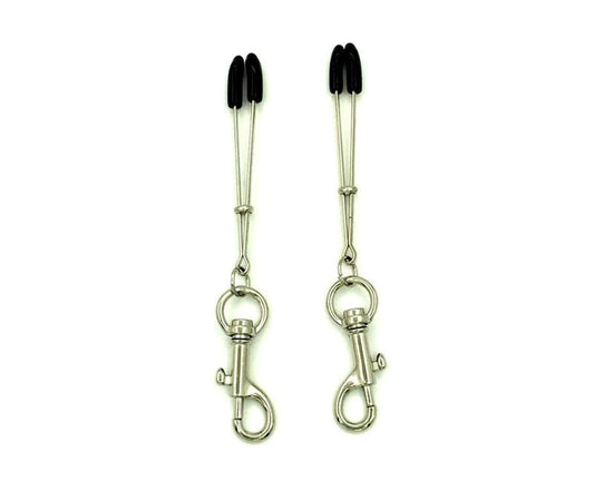 Tweezer Nipple Clamps with Snap Hook - Breast and Nipple Toys