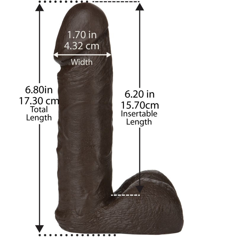 Vac-U-Lock 6 Realistic Chocolate Cock - Customize Your Pleasure Realistic Dildos