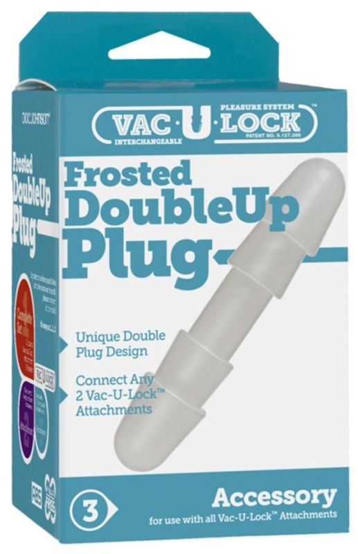 Vac-U-Lock Double Up Plug Frost - Strap On Sextoys