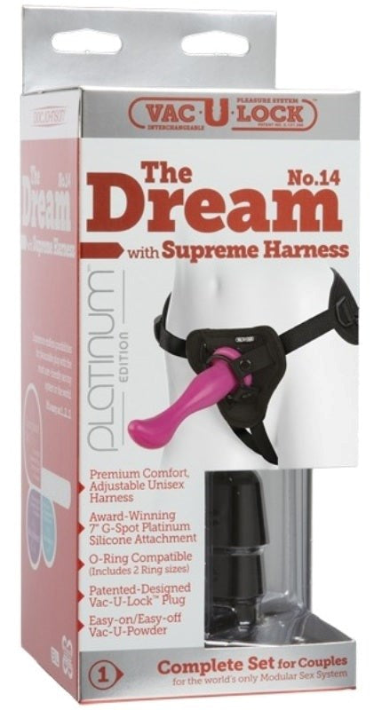 Vac-U-Lock Platinum The Dream No. 14 with Supreme Harness - Strap On Sextoys