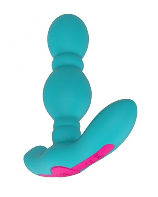 FemmeFun Vibrating Pleasure Plug - Turquoise Delight - Luxury Sex Toys