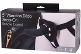 Vibration Dildo Strap-On with Remote Control 5 inch Strap On Sextoys