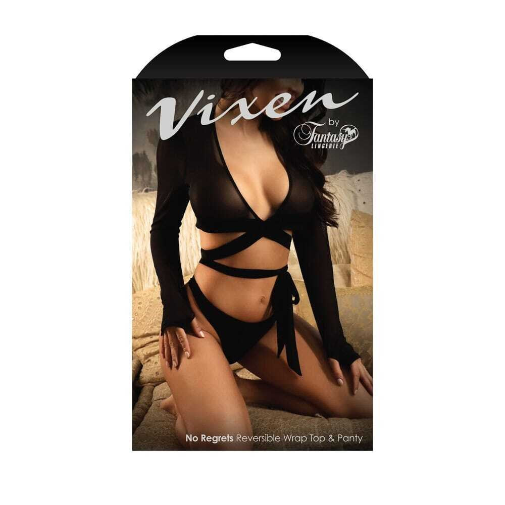 Vixen No Regrets - Reversible Wrap Top & Panty for Instant Fabulousness Bras and Bra Sets