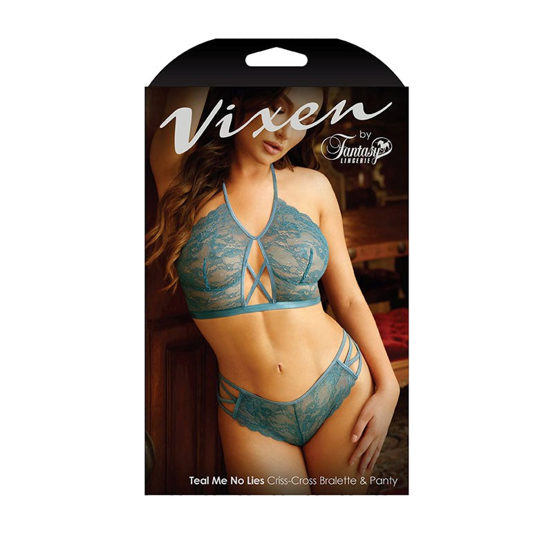 VIXEN TEAL ME NO LIES Bralette & Panty Bras and Bra Sets