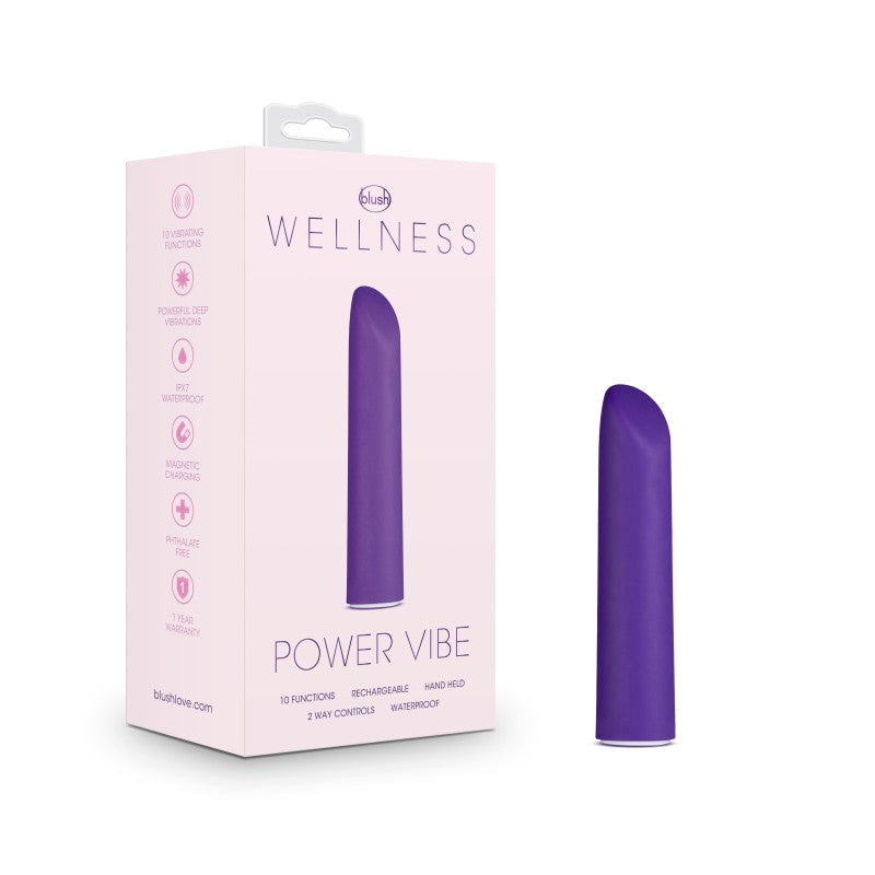 Blush Novelties Wellness Power Vibe - Rechargeable Bullet for Thrilling Sensations Bullet Vibrators