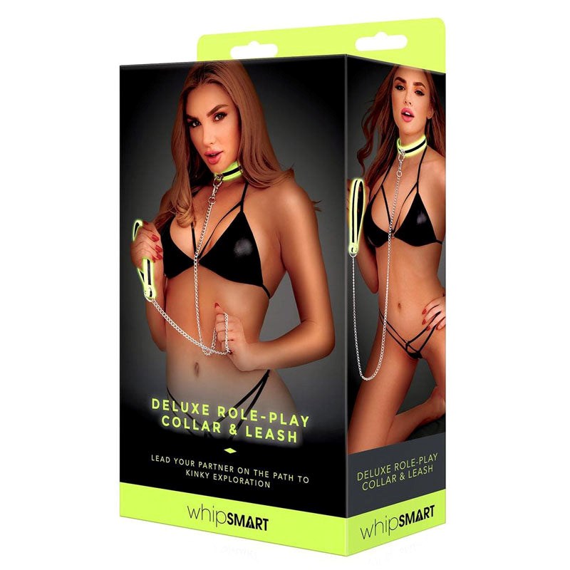Luminous Dominance - Glow Collar & Leash Set Collars and Leads
