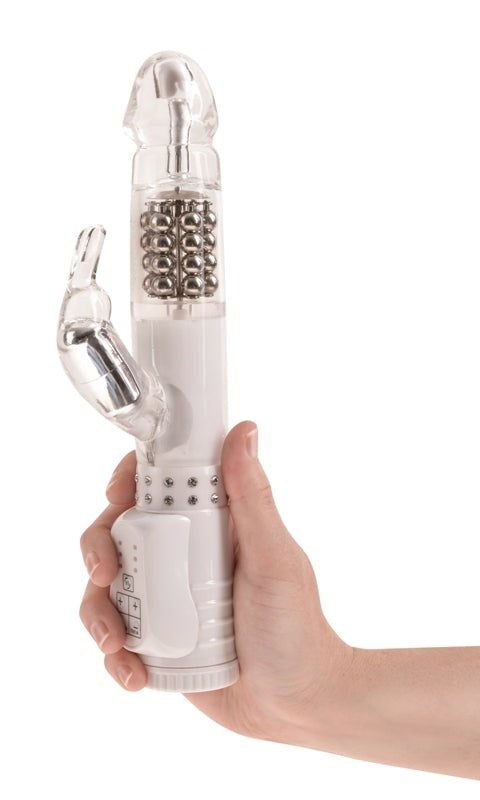 Pipedream White Diamond Multi Functions Rabbit Vibrator Rabbit Vibrators